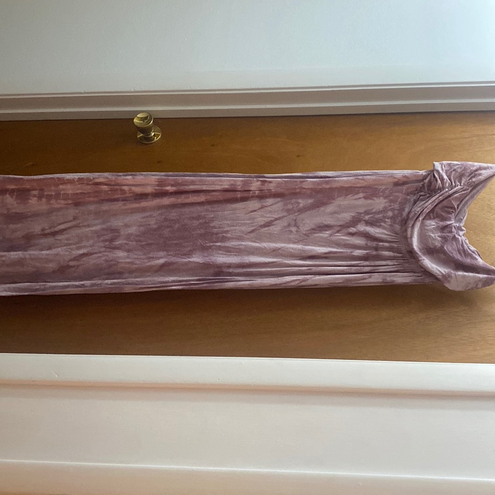 GUESS, size Small, purple tie dye floor length dress